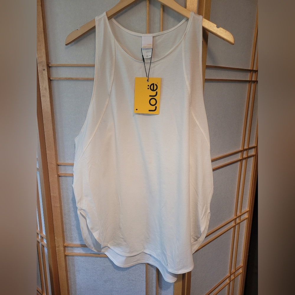 NWT Lole White Racerback tank top